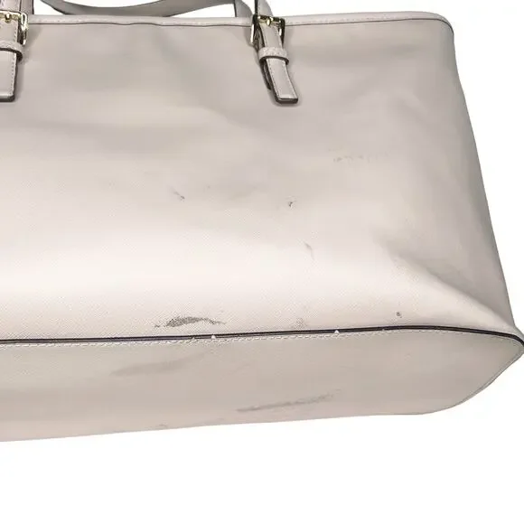 MICHAEL KORS Jet Set Travel Tote Handbag Saffiano Leather Powder Blush Pink OS - Picture 9 of 16